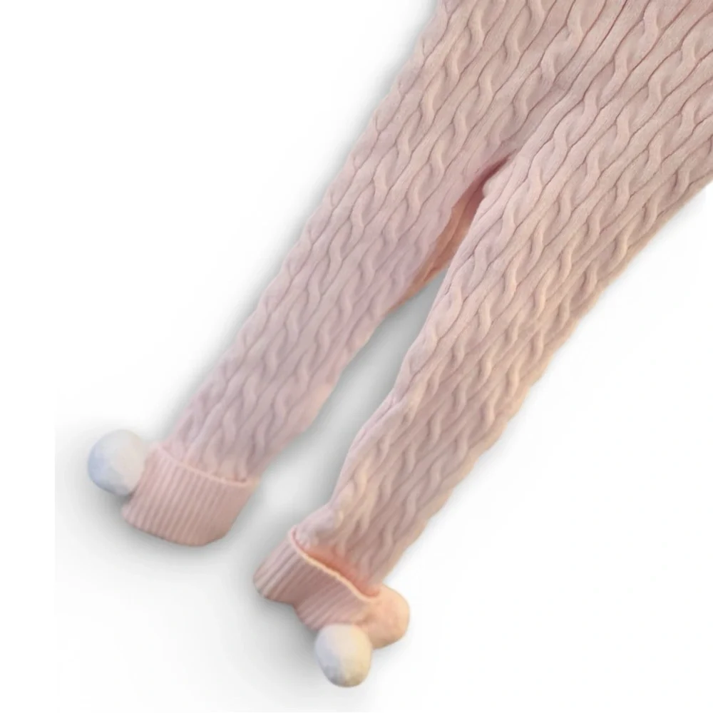 Mud Pie Cable Knit Leggings For Baby Girls